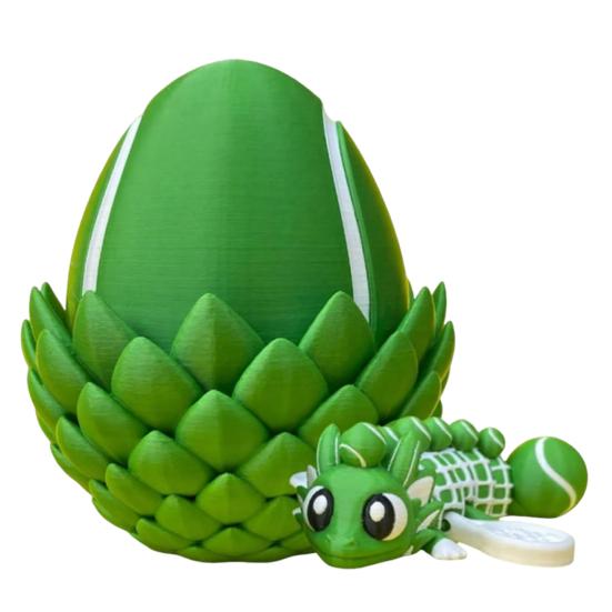 

Flexible Sports Ball Dragon Egg 3D Printed Dragon Egg with Dragon Inside Articulated Winged Dragon Fidget Toy Gifts for Easter Basket Stuffer S E