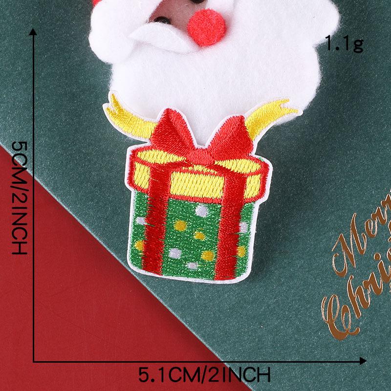 Dooku Embroidered Santa Claus & Tree Patch with Sequins - Clothing Accessory