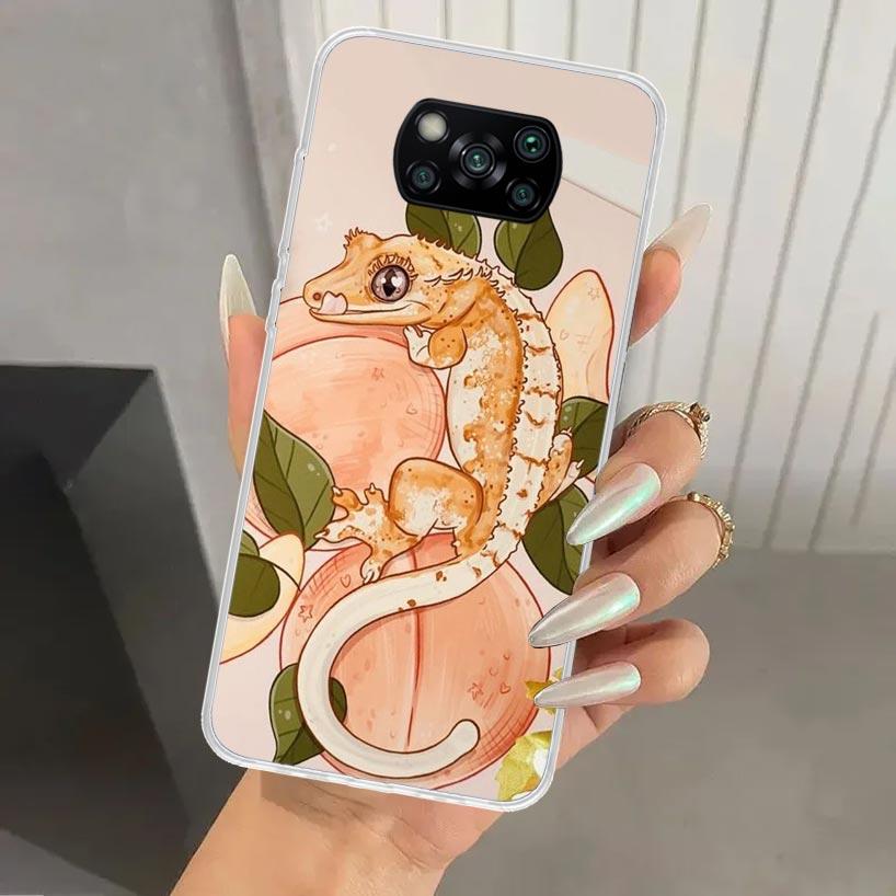 

Lizards Geckos Phone Case for Xiaomi Poco X5 X6 X7 Pro F7 Ultra M7 Redmi 15 15C 13 13C 12 12C 10 10A 10C 9 9A 9C 9T Shell Poco X Xiaomi Poco F7