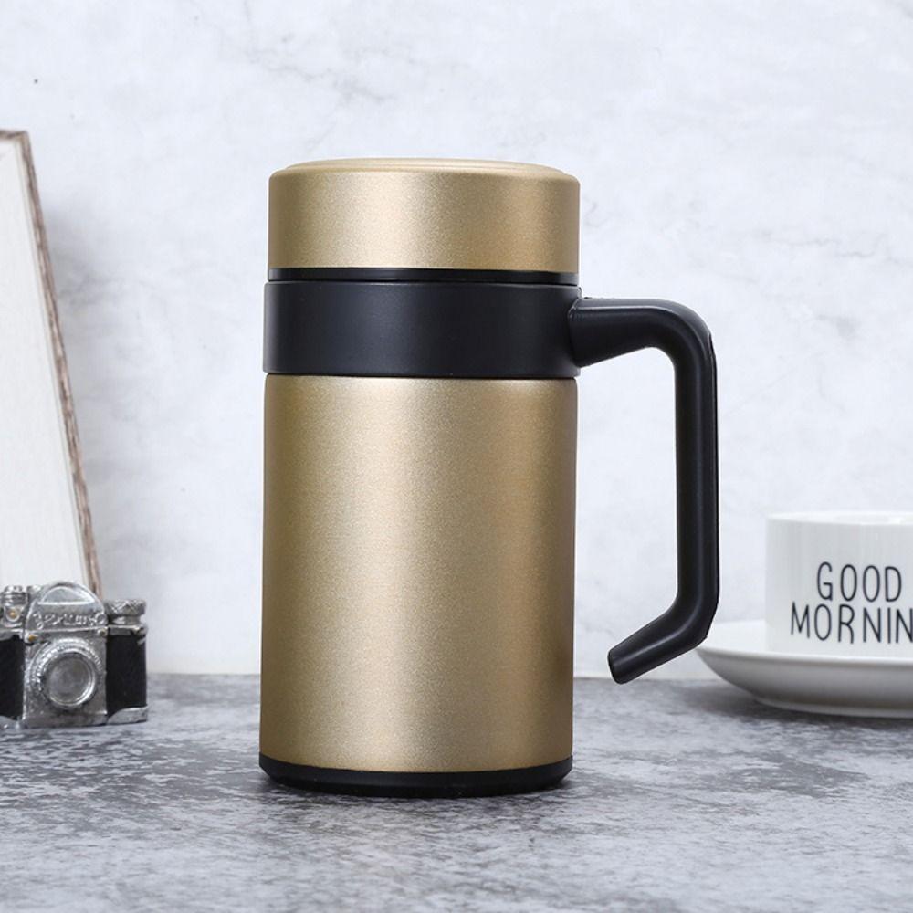 Handle Thermal Coffee Mug Large-capacity Tea Tumber Heat Preservation Cup Man Gifts