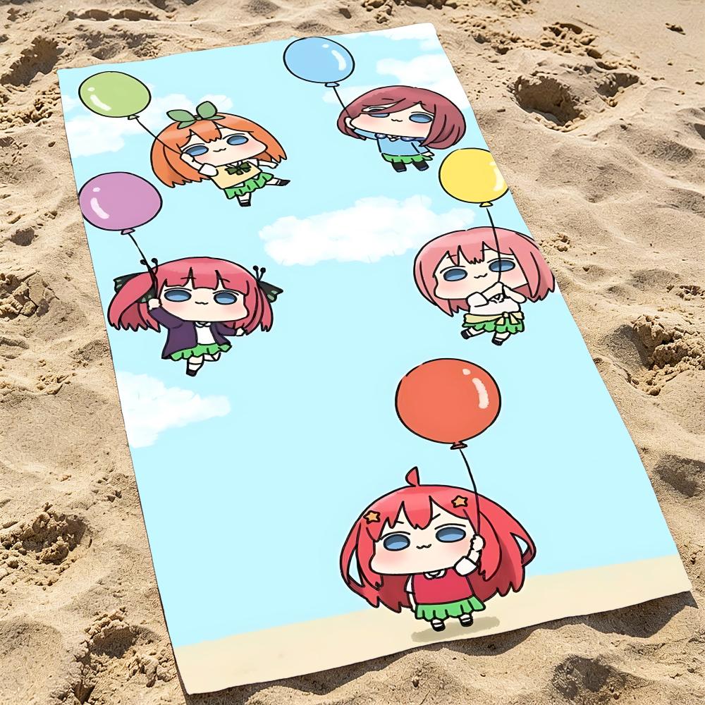 Beach Towel Oversized Sweet T-The Quintessential Quintupletss Towel Super Absorbent Soft Swim Beachtowels For Men, Women