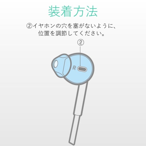 ELECOM EarPods Earphone Cover Earpiece iPhone Genuine Earphone Silicone Material Drop Prevention Sound Insulation Silicone P-APEPICR