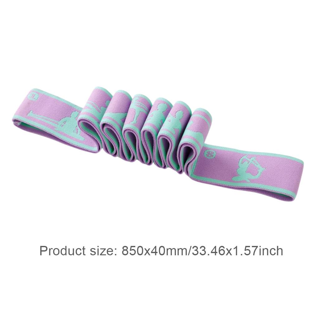 Yoga Elastic Band Resistance Bands Pilates Exercise Pull Strap Belt Hip Tension Band Leg Squat Dance Elastic Loop Stretch Bands