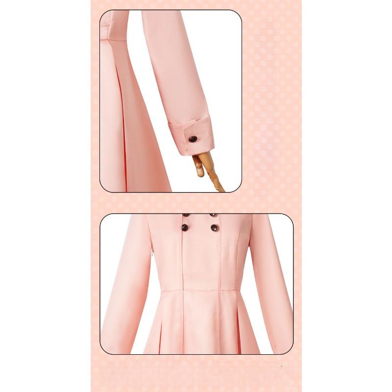 Anime Spy × Family Cosplay Princess Thorns Yor Forger Pink Trench Coat Cosplay