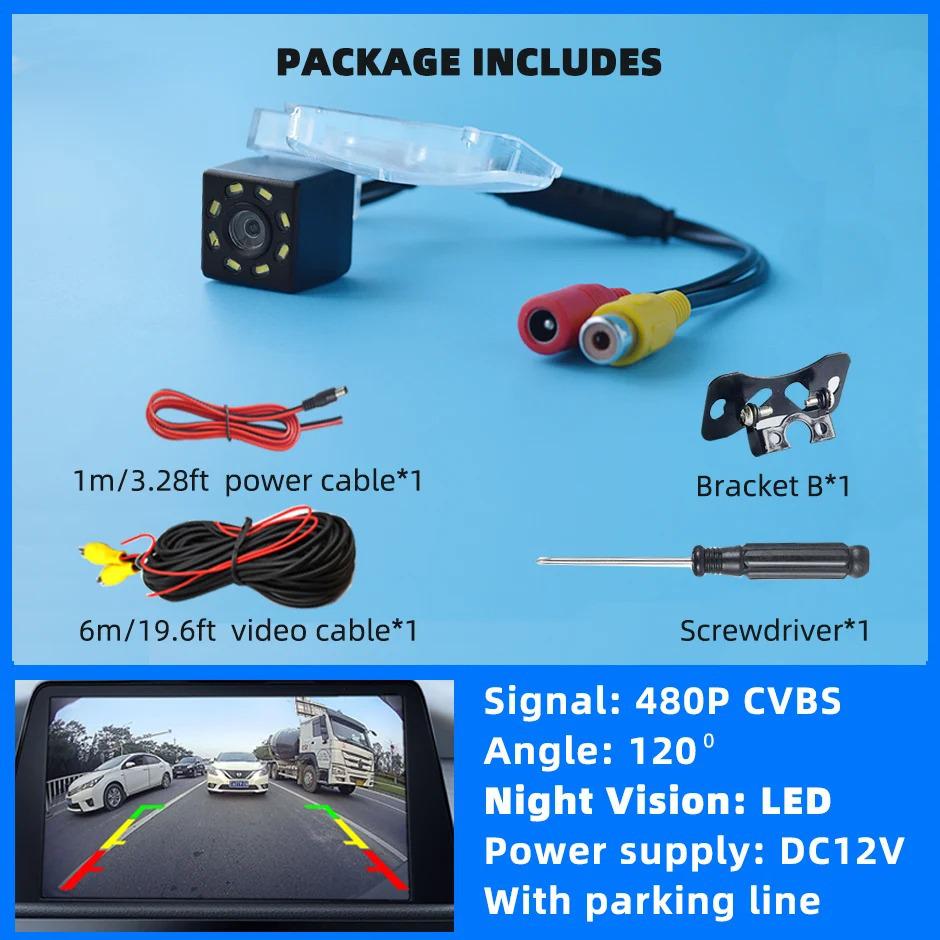 Rearview Camera for Toyota Agya/Wigo & Daihatsu Ayla - License Plate Light & Parking Safety