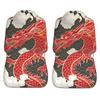 Chinese Red Dragon Totem Pattern Car Seat Covers Set 2 Pcs Elastic Auto Interior Car Accessories Protectors Non-Slip Auto Cove