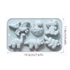 Silicone 6 Cavities Dinosaur Jello Molds for Chocolate Dinosaur Soap Molds Easy demolding for Baking Dessert Cake Decoration