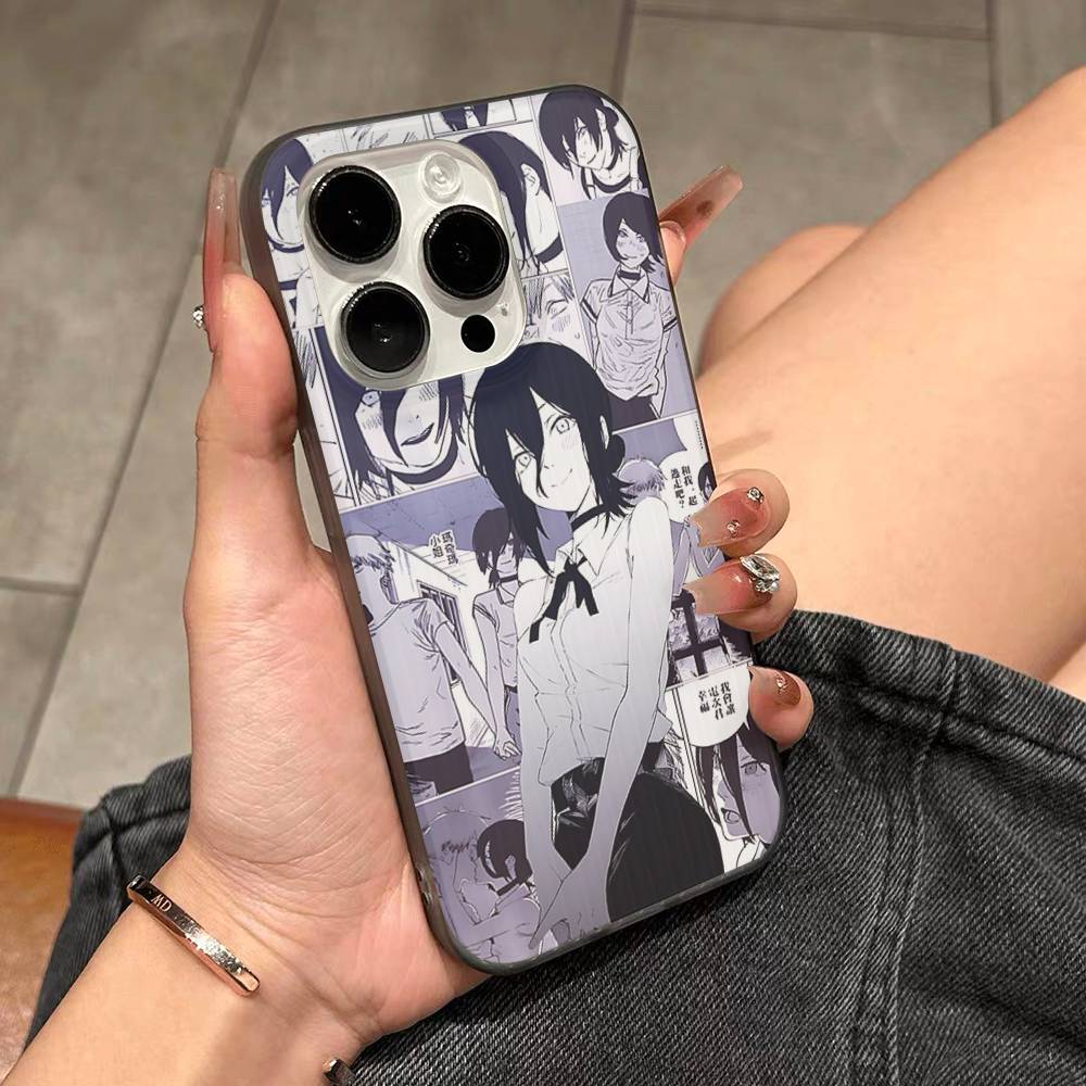 Cool Anime R-Reze For IPhone 17 16 15 11 12 13 14 Pro Max Plus Pro Corrugated Translucent Back Phone Cover