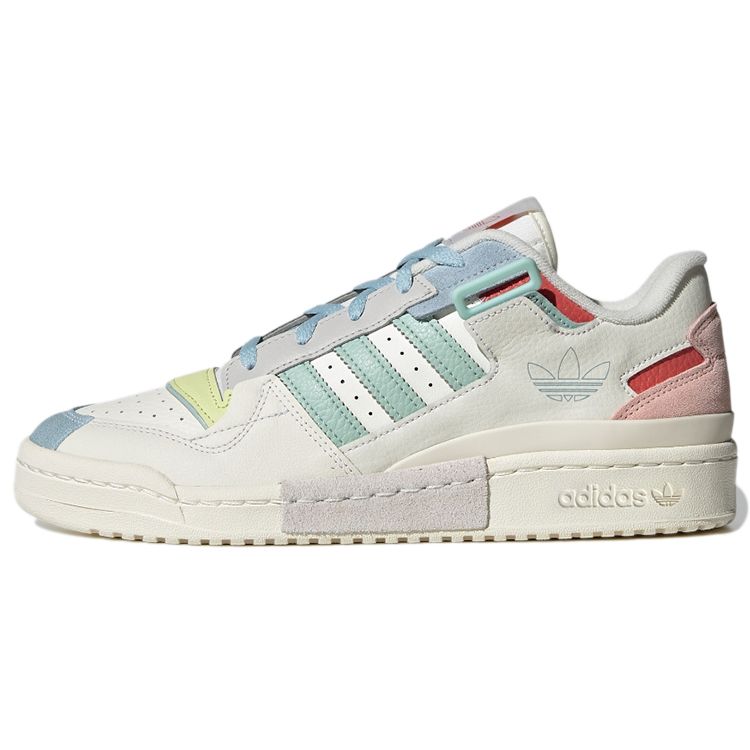 Adidas Originals Forum Exhibit Low Retro Casual Low-Top Skate Shoes Unisex Sneakers White Pink Blue GX4587