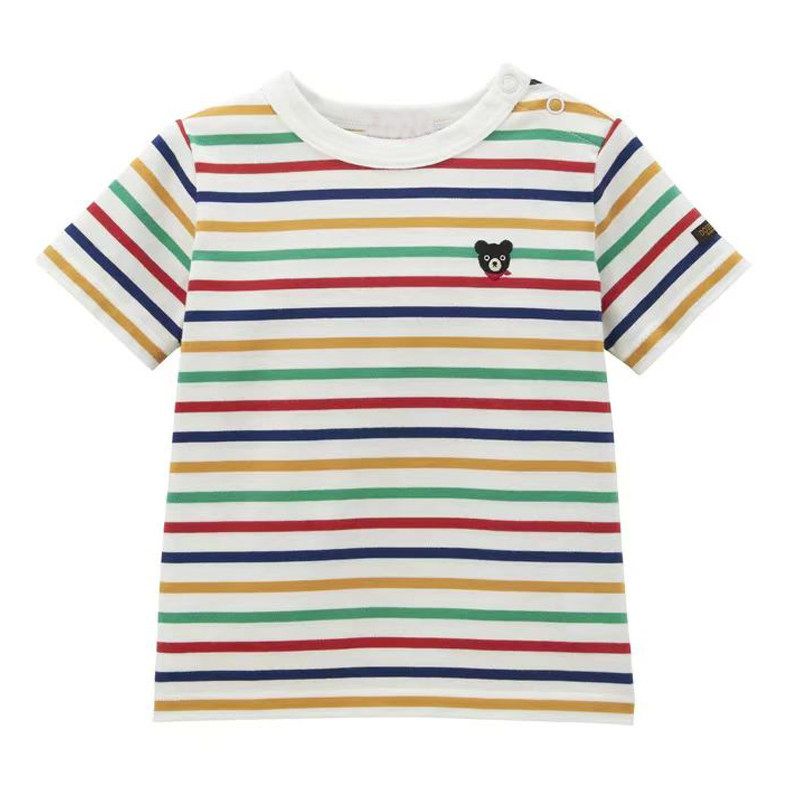 New Summer Children's Striped T-Shirt, Boys' and Girls' Pure Cotton Short-Sleeve Shirt, Thin Half-Sleeve Shirt for Babies and Older Children