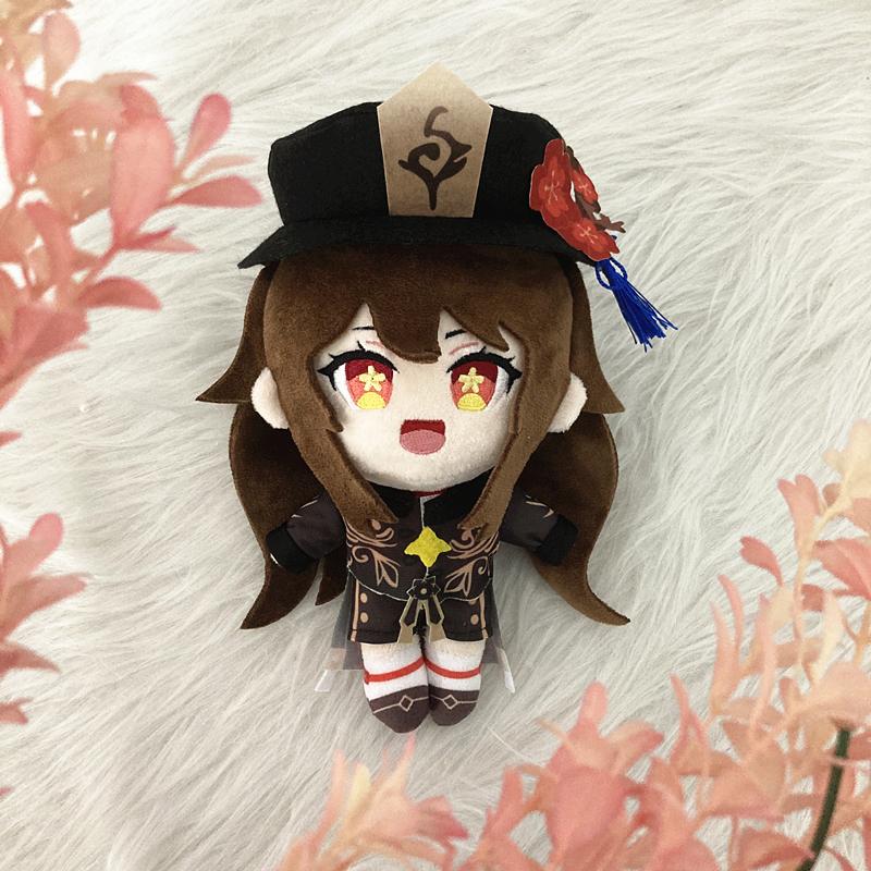 20cm Genshin Impact Hu Tao Plüschtier Kissen Cosplay Cartoon Requisiten Zubehör Erwachsene Kinder Weihnachtsgeschenke