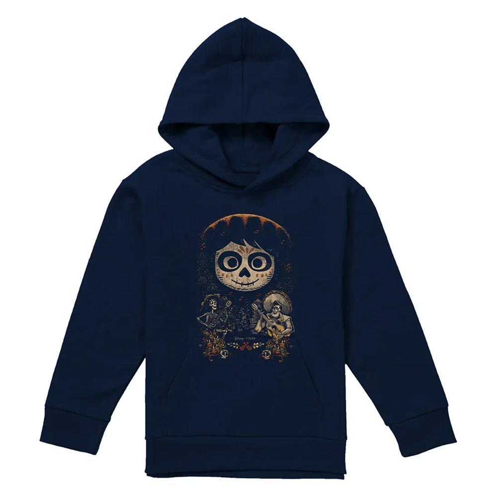Coco Childrens/Kids Ernesto Miguel Hector Painted Poster Hoodie