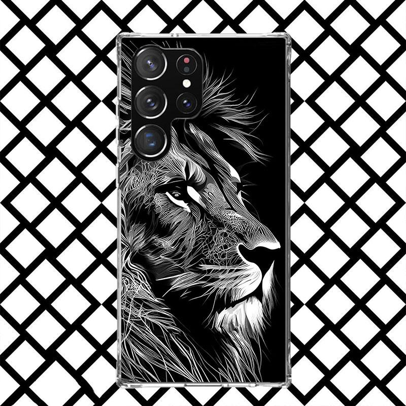 Lion Male Cub King Phone Case for Samsung Galaxy S26 S25 Edge S24 S23 Ultra S22 Plus S21 FE S20 + Soft Cover Print Fundas Galaxy