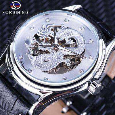 Montre mécanique automatique étanche pour hommes, mode décontractée, aiguille lumineuse creuse, SLZe120-A