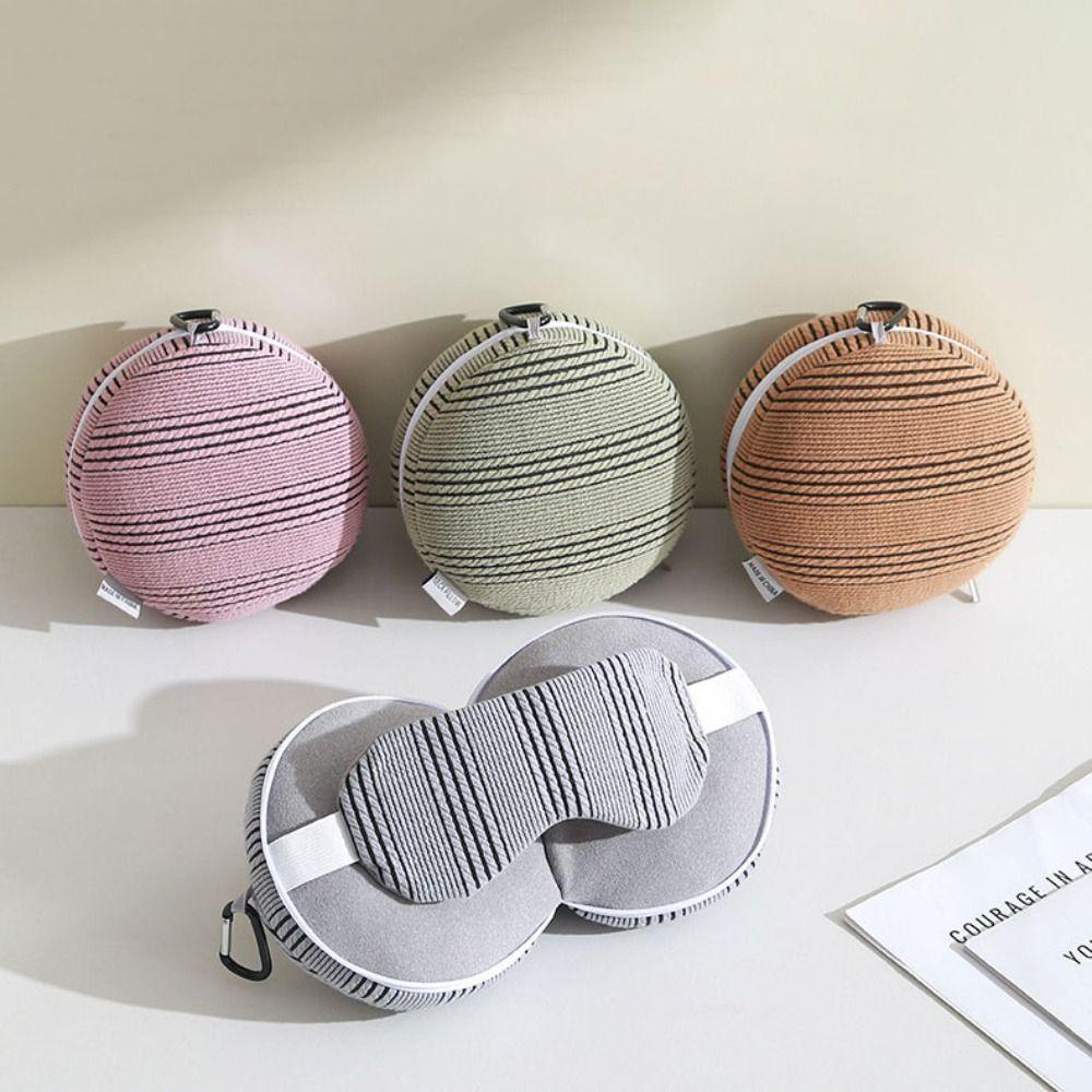 Multifunktionale 2-in-1 Nackenkissen Lichtblockierendes Faltbares Reisekissen mit Augenmaske U-förmiges Nickerchenkissen Flugzeug