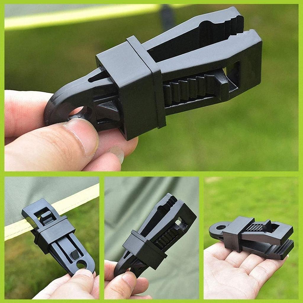 Heavy Duty Tarp Clip,Camping Tarp Lock Tarp Tent Clips Pool Tarp,Great for Awnings Farming,Garden,Pool Cover, Boat Cover,12pcs