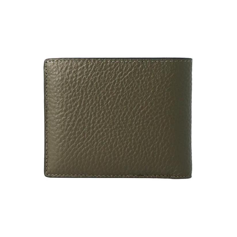 New COACH 3 IN 1 Wallet Pebbled Leather Wallet Regular Men's Olive Green Beige Multicolor C5445-QBRLZ