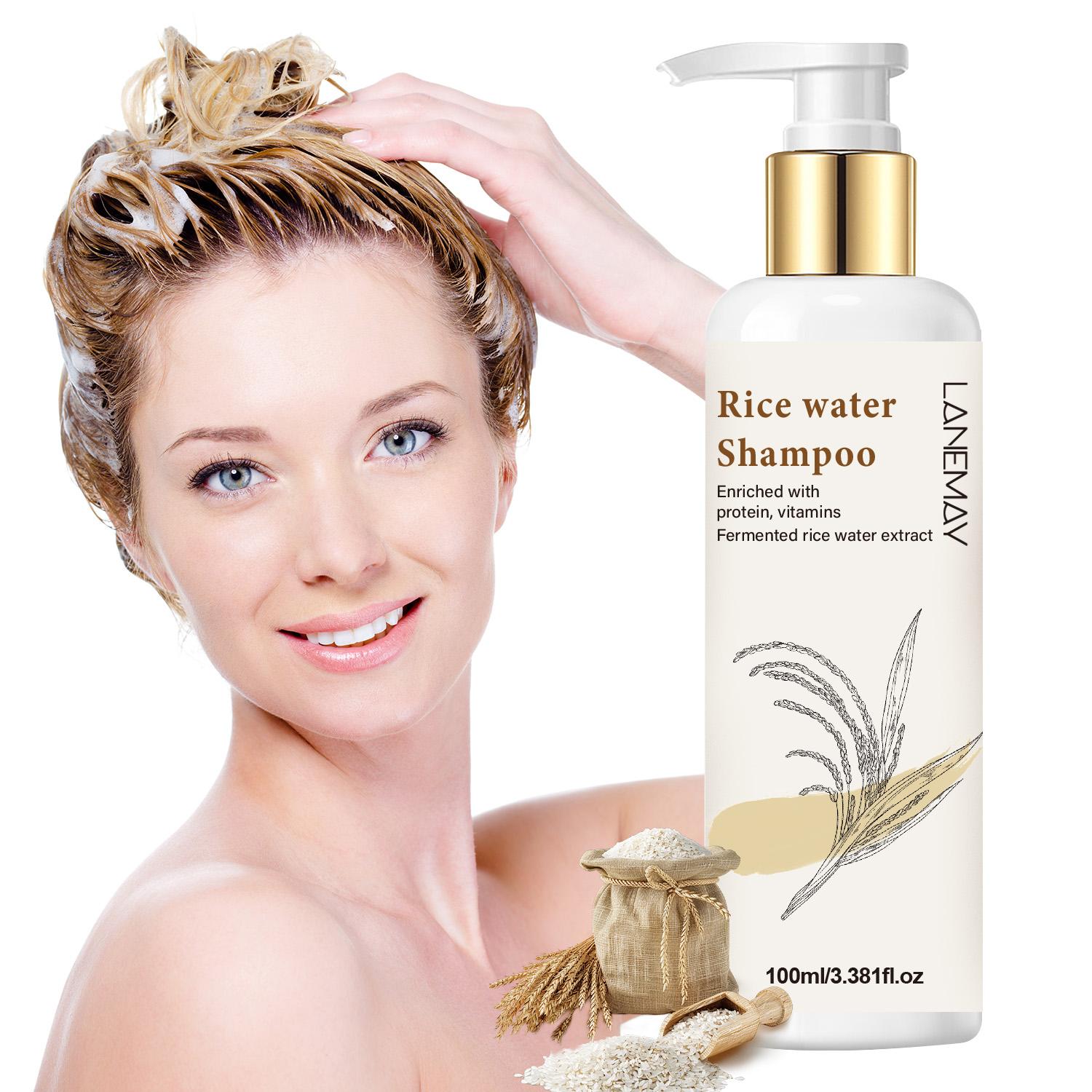 

Шампунь с рисовой водой - Укрепляет кожу головы - Поддерживает чистоту и оставляет шелковистые и здоровые волосы - Подходит для всех типов кожи, 100 мл