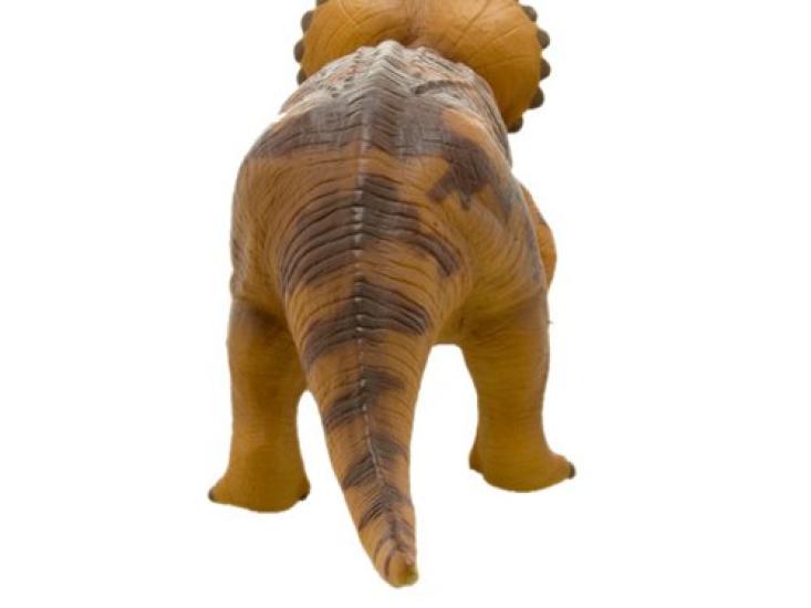 Dinosaurier Triceratops Vinylmodell Braun