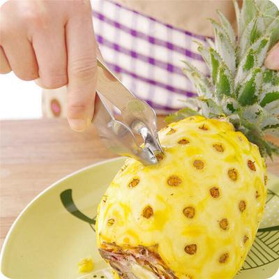 Stainless Steel Pineapple Peeler Corer Slicers Seed Clip Fruit Salad Kitchen Tools