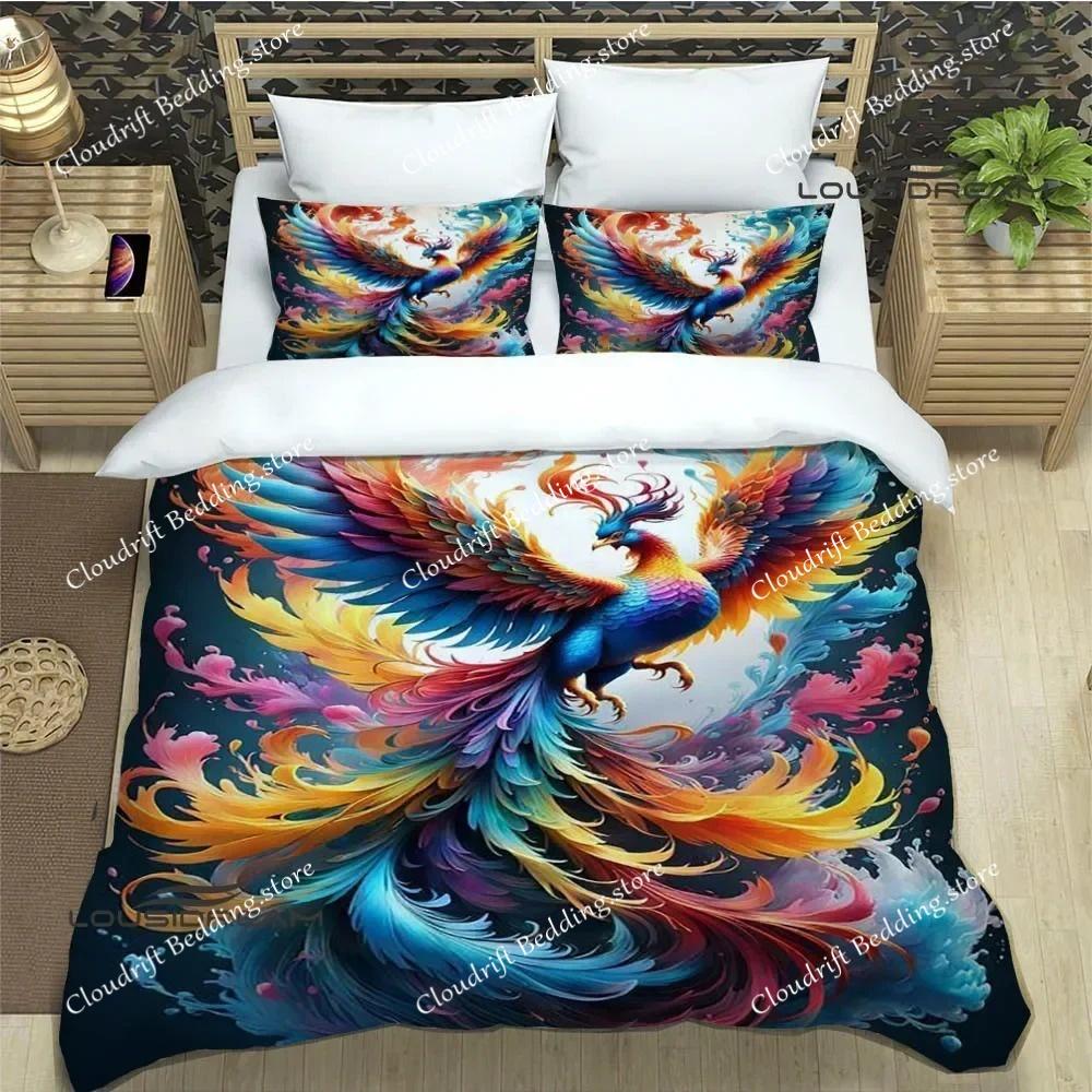 3D Phoenix printed Bedding Sets exquisite bed supplies set duvet cover bed comforter set bedding set luxury birthday gift