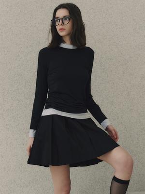 Beomyudageulaeseu Modal Layered T-Shirt_Black
