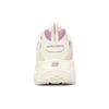 Skechers D'LITES Women Off White Purple Low Top Dad Shoes Synthetic Leather Split Leather Fabric Comfortable 896108-NTPR