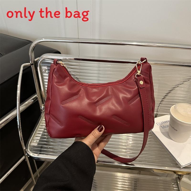 Fashion Shoulder Crossbody Bag With Solid Color Design For Daily Outings Casual
