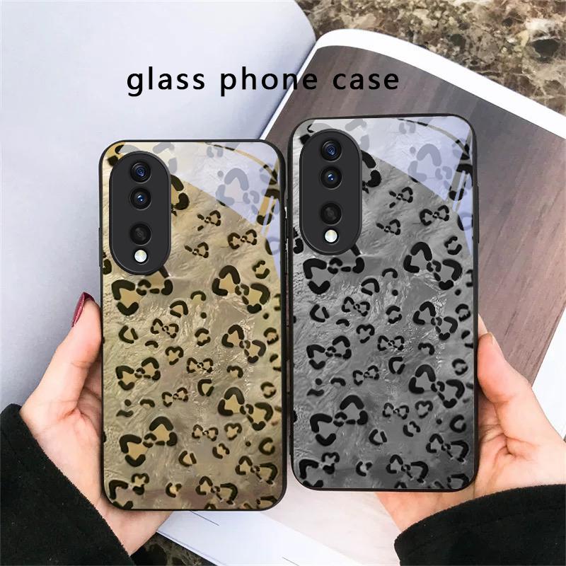 Abstract Leopard Print For Honor X5 Plus X30 X9c Smart X5b X9a X30 Max X50i 30 Pro 50 Pro 70 90 Smart 200 Lite Glass Phone Case