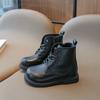 Girl Boot Children Short Boots Boys Leather Shoes Student Performance Leather Boots Winter Shoe for Girl Paltform Boot Kids Shoe