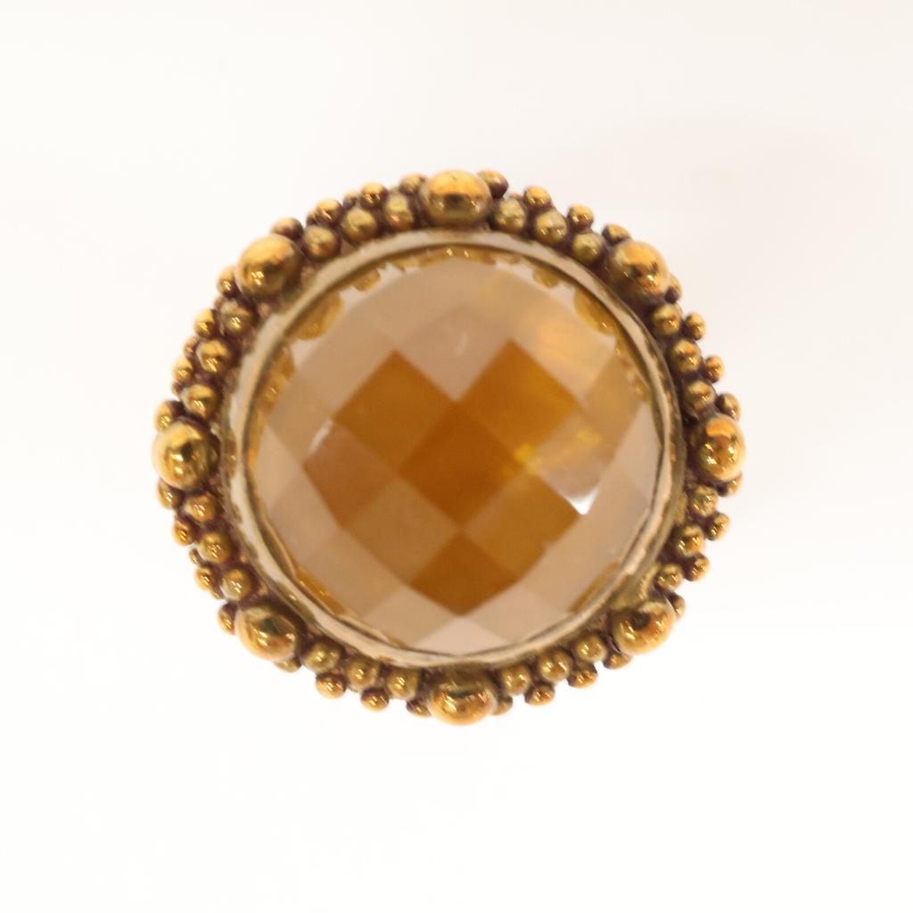STEPHEN DWECK Colored stone Ring ring Gold/BrownUsed