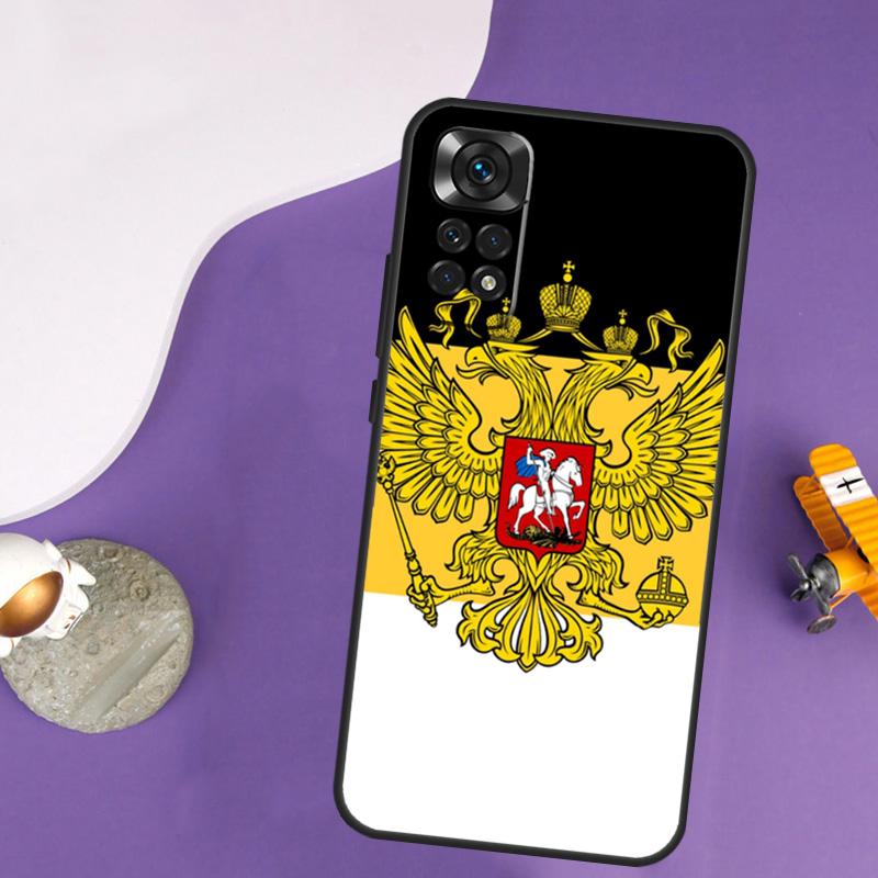 Russia Coat of Arms Case For Xiaomi Redmi Note 13 Pro 14 12 9 10 11 Pro 10S 11S 12S Redmi 14C 13C 10C 12C Cover