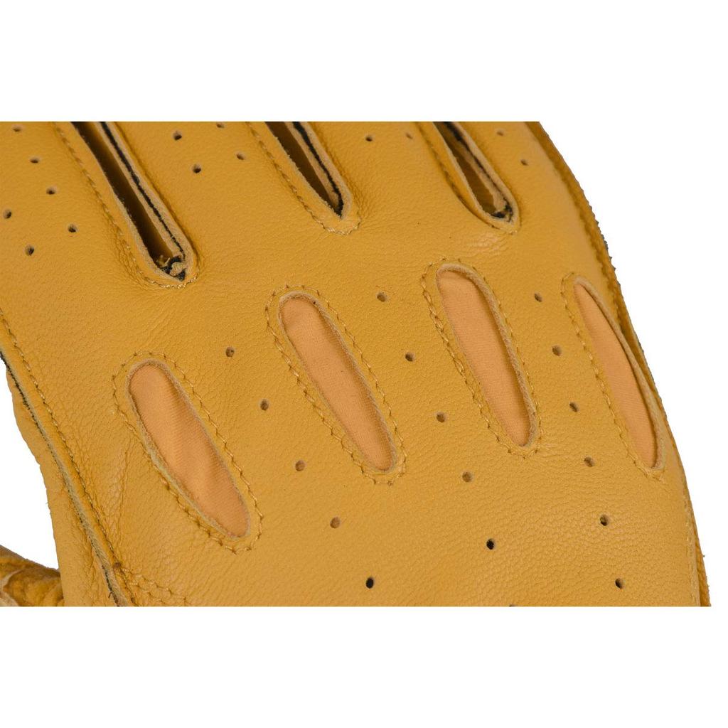 KOMINE Motorcycle Vintage Short Leather Size Genuine for and Autumn Gloves, Black, 2XL, GK-161 971, Leather, Spring, Summer,