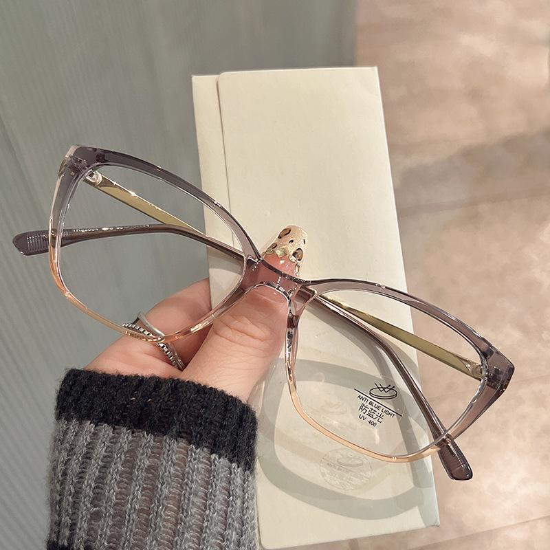 TR90 Material Glasses Frames for Men Women Cat Eye Shape Anti Blue Light Eyewear Stylish Unisex Optical Frames