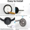 Matte Black Towel Ring - Heavy Duty Stainless Steel Holder for Bathroom and Kitchen - Wall Mounted Storage Hangers