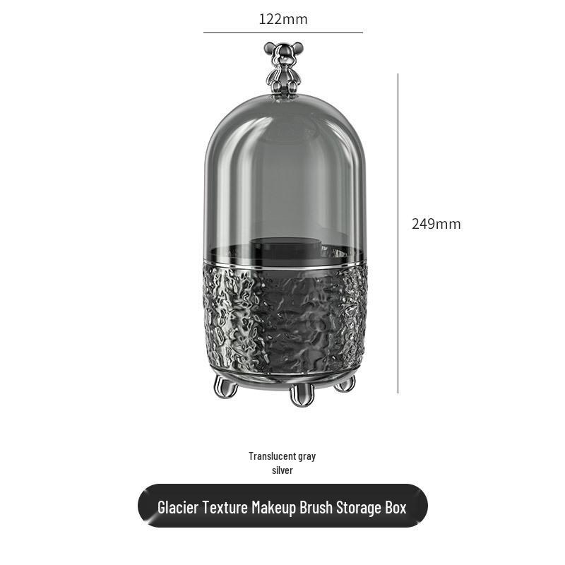 Luxuriöse drehbare staubdichte Aufbewahrungsbox für Make-up-Pinsel