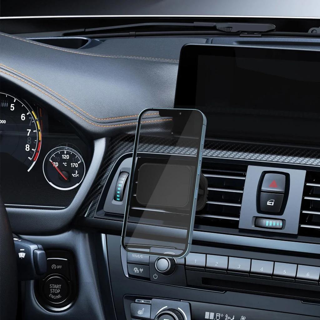 VIKEFON Multifunctional Universal Car Air Vent Magnetic Cell Phone Holder Can Be Rotated 360 Degrees Built-in 6 Powerful Magnets