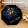 8 Rib Auto Folding Umbrella Fenerbahçe FC Print Custom Name Text Portable Rain Gear
