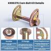 Truck Accessories for 2500HD 3500 2011-2022 Bolt Kit KR86376 Easy Installation Copper Upper Control Arm Bolt