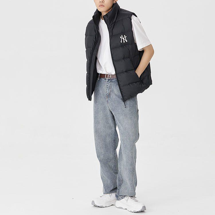 MLB New York Yankees Down Vests Unisex Black Stand Collar Moderate Other 3ADVB0226-50BKS