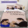 The Vampire Diaries Pattern Bedding,Quilt Set Quilt Cover Pillowcase Home Birthday Gift (1*duvet cover+2*pillowcase,without core)SSJT0917515