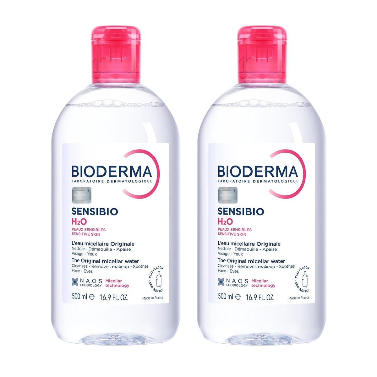 Bioderma Cleansing Water 500ml X 2 Packs HYDRAVIO