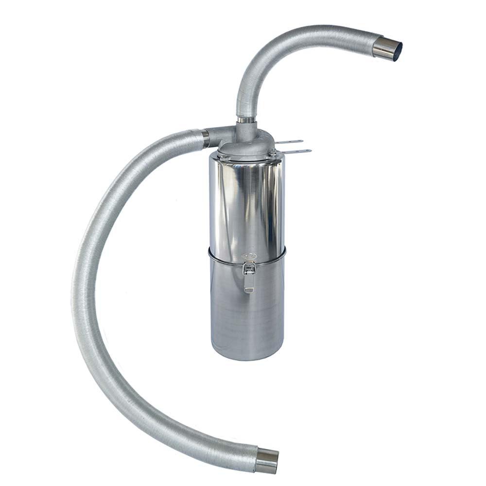 SN Marke 32mm Aluminium Zyklon Staubabscheider mit 3L Behälter für Hochdruck- & Hochtemperatur-Bereiche.