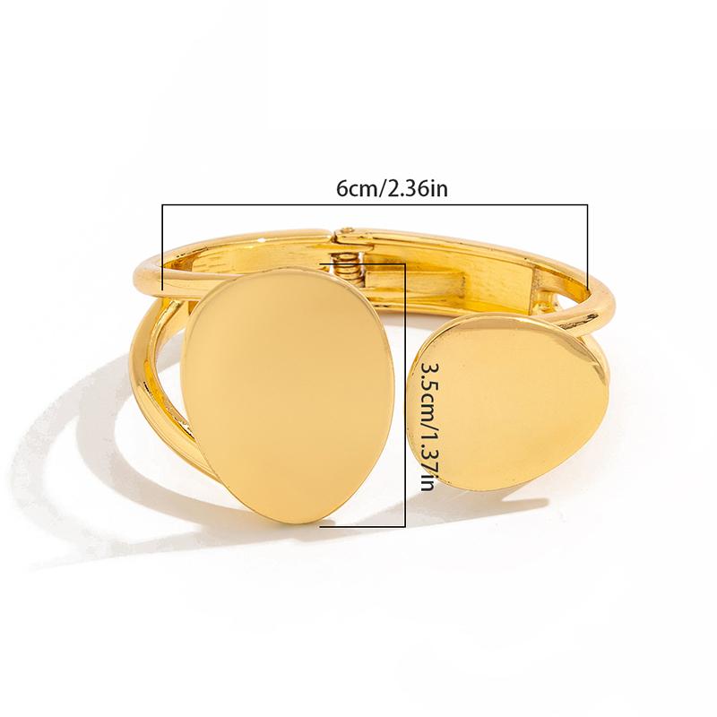 

Exaggerated Punk Irregular Wide Cuff Bangle For Women Girls Vintage Chunky Metal Bracelets Ring Accessories Gifts