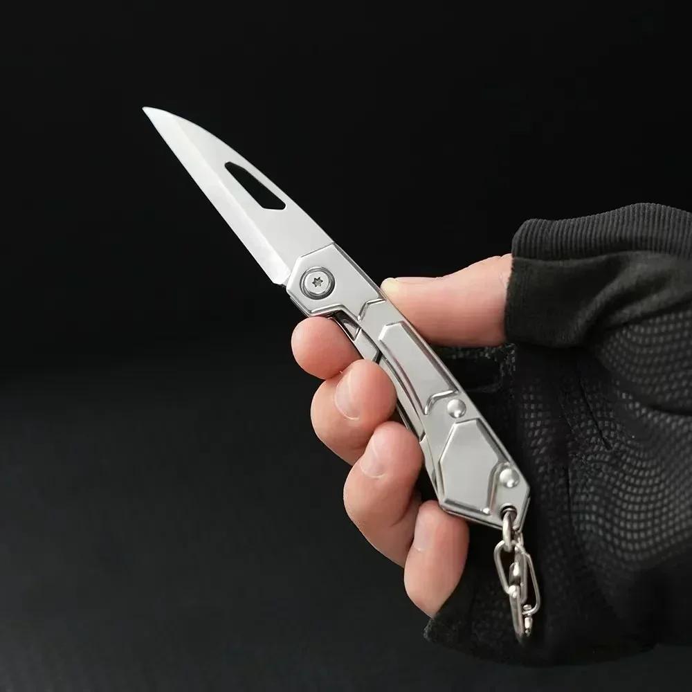 Camping folding knife fruit knife, professional outdoor knife, sharp knife portable hunting knife, multi-functional pocket knife