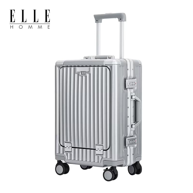 ELLE HOMME EH2408 Front-Opening Hardside Spinner Suitcase 24 inches