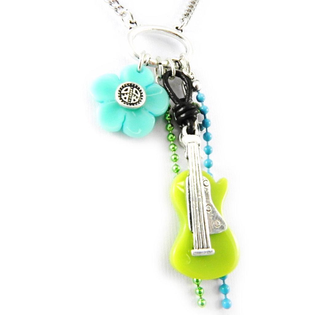 Les Trésors De Lily [H3498] - Collier Créateur 'Bohémienne' vert turquoise