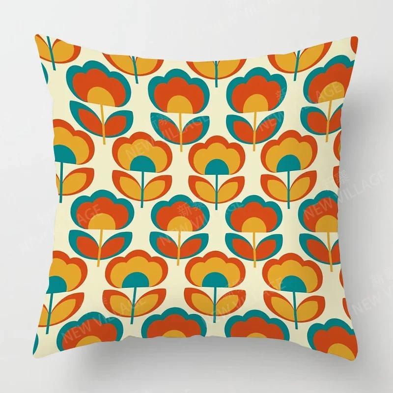 Nordic Fall Home Decor Autumn Throw Pillow Case Sofa Cushion Cover Modern  Geometry