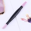 Dubbele nagelriemverwijderaar Pusher Head Quartz Scrubs Stone Pen Stick Grits Manicure Polish Pedicure