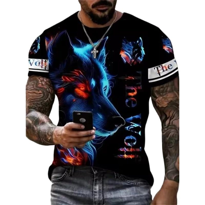 Men's T-Shirt Quick Drying Tops Summer Fashion Street Short Sleeve Tee Shirts 3D Graphic Print Tees Oversized Male Clothing